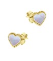 Beautiful Heart Shaped Silver Stud Earring STS-6319